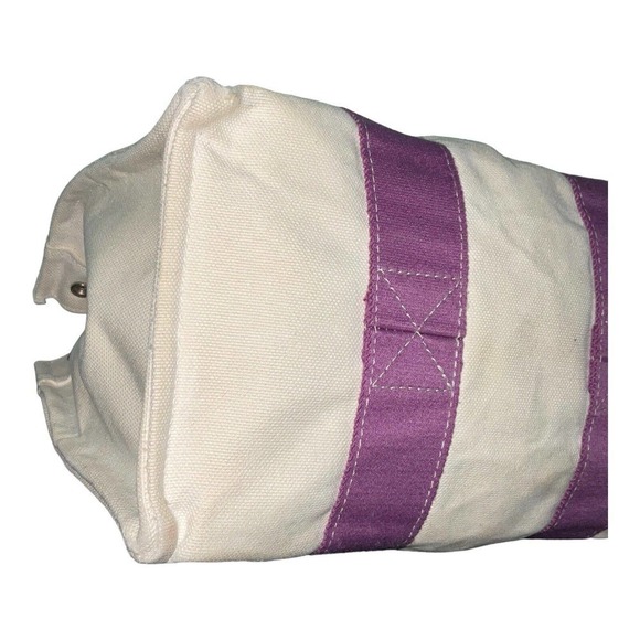 Hermes Bora Bora Canvas Tote Bag Ivory Purple - Picture 9 of 15